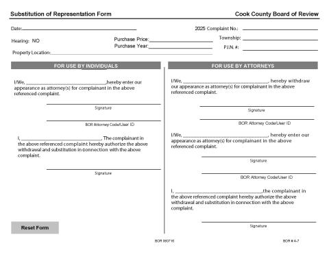 Substitution of Representation Form
